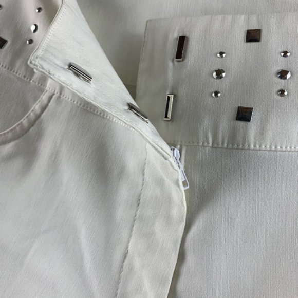 White Pant Buffalo David Bitton with Studs - Picture 3 of 6